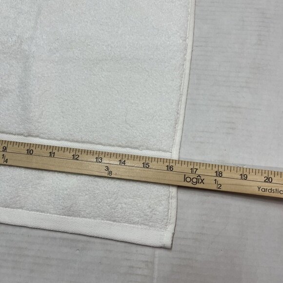 Threshold Cotton Striped Gray‎ Fabric Shower Curtain 2 Hand Towel Set - Picture 6 of 8